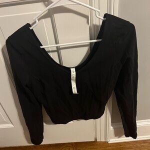 Lululemon Align Long Sleeves Black Top